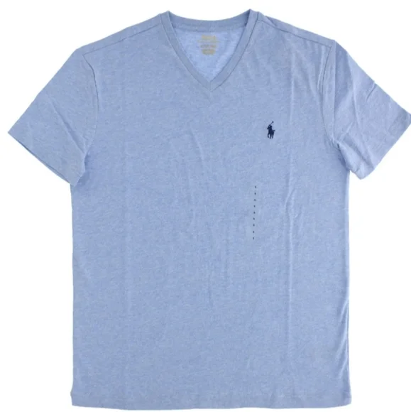 NWT❤️‍🔥$49 POLO by Ralph Lauren V-Neck T-shirt Men's Large - Picture 4 of 7